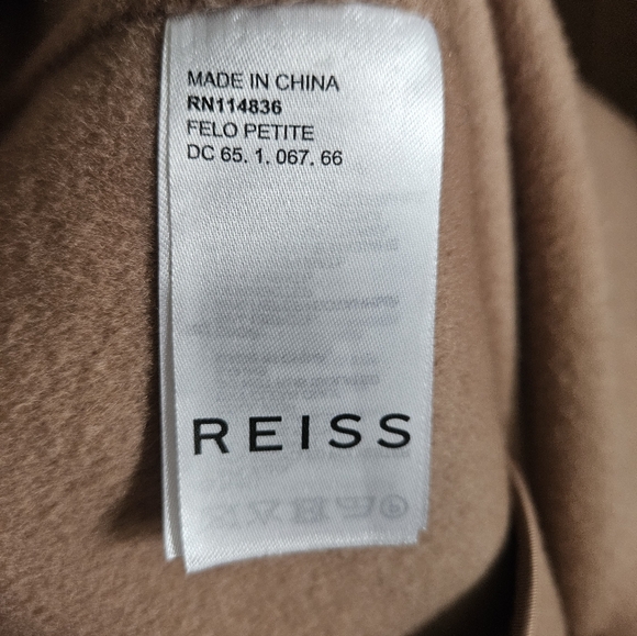 Reiss Size 6 Petite Rose Belted Coat - Picture 5 of 6